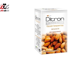 تصویر صابون گلیسیرینه بادام دیترون مناسب پوست های معمولی تا خیلی خشک ۱۲۵ گرم Ditron Glycerin Transparent Almond Soap 125 g