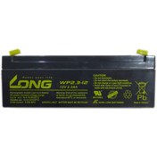 تصویر باتری خشک سربی یو پی اس 12 ولت 2.3 آمپر لانگ مدل WP2.3-12 LONG WP2.3-12 12V 2.3Ah UPS Battery