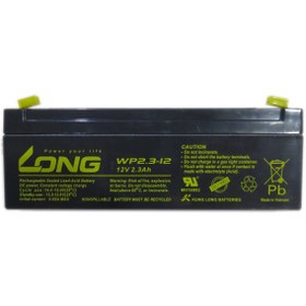 تصویر باتری خشک سربی یو پی اس 12 ولت 2.3 آمپر لانگ مدل WP2.3-12 LONG WP2.3-12 12V 2.3Ah UPS Battery