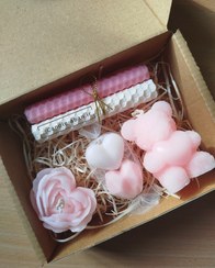 تصویر پک شمع ولنتاین - پک صورتی 