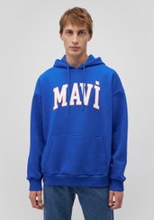 تصویر Mavi سویشرت قرمز کلاهدار با لوگو 1600361-86417 Mavi Logo Baskılı Kapüşonlu Kırmızı Sweatshirt 1600361-86417