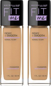 تصویر کرم پودر Maybelline مدل Fit Me Dewy + Smooth| پک دوتایی | مناسب پوست خشک و نرمال| دارای spf18| زمان تحویل 2 تا 3 هفته کاری 