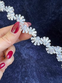 تصویر ریسه موی عروس کد R16 Bridal headband code R16