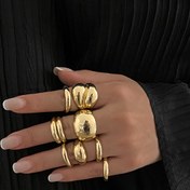 تصویر ۰۳۲۷. انگشتر پکی - پک ۱ طلایی 