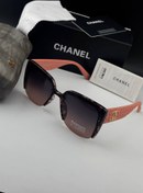 تصویر عینک آفتابی زنانه فشن دسته چرمی شنل 