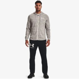 تصویر سویشرت مردانه اورجینال آندر آرمور خاکستری Under Armour 1370409-112 سویشرت مردانه رقیب تری LC با زیپ کامل 