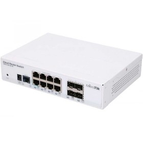 تصویر کلود روتر سوئیچ میکروتیک مدل CRS112-8G-4S-IN Mikrotik CRS112-8G-4S-IN Cloud Router Switch