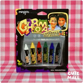 تصویر گریم صورت ۶ رنگ قلمی 