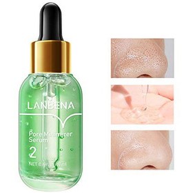 تصویر سرم کوچک کننده قوی منافذ پوست صورت LANBENA Pore Minimize Serum