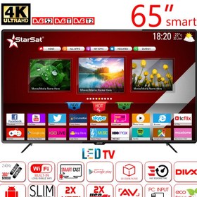 تصویر تلویزیون هوشمند 65اینچ 4k استارست مدل Starsat SV6505 