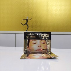 تصویر ماسک زیر چشم و بالای پلک پروانه طلایی eye mask با جذب فوق العاده و بدون حساسیت 