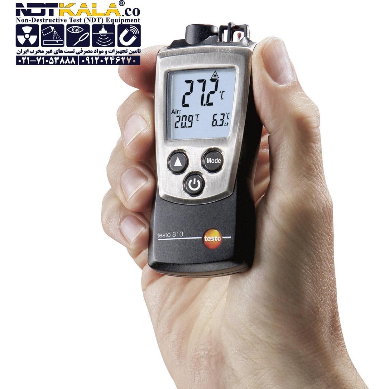 خرید و قیمت ترمومتر لیزری تستو TESTO 810 ا testo 810 Pocket sized  temperature measuring instrument