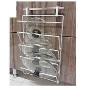 تصویر استند درب قابلمه سالوت مدل S01 فلزی مشکی 