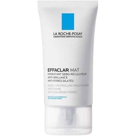 تصویر کرم مرطوب کننده پوست چرب لاروش پوزای LA ROCHE POSAY اصل مدل افکلار مات EFFACLAR MAT حجم 40 میل | مات کننده قوی و ضد منافذ 