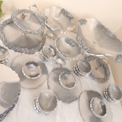 تصویر سرویس پذیرایی رزینی ۶ نفره جهیزیه عروس 