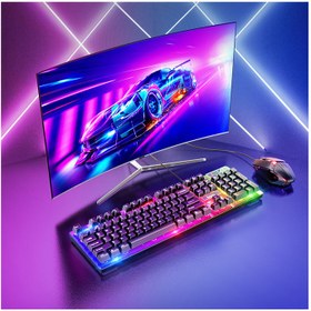 تصویر کیبورد و ماوس گیمینگ هوکو مدل GM18 ا GAMING KEYBOARD AND MOUSE SET GM18 HOCO GAMING KEYBOARD AND MOUSE SET GM18 HOCO