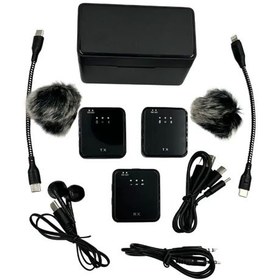 تصویر میکروفون بی‌سیم دوتایی مدل اس ایکس ۶٣ Wireless Microphone Double Model SX63