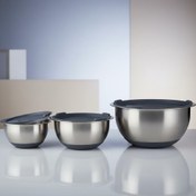 تصویر لگن ۳تیکه درب دار استیل 