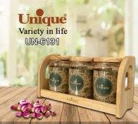 تصویر ست پاسماوری 3 تایی پایه دار یونیک کد UN-6131 