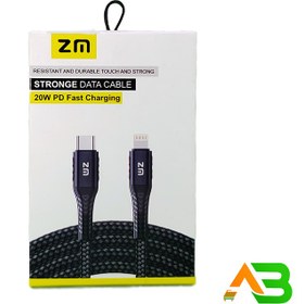 تصویر کابل شارژ Type-c to iphone برند ZM مدل Strong cable ZM Type-c to iphone Strong Cable