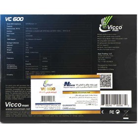 تصویر حافظه SSD ویکومن ViccoMan VC600 480GB Vicco man VC600 480GB SSD Drive