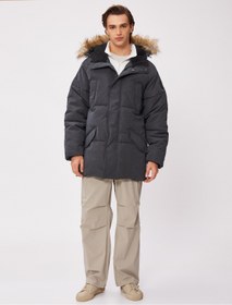 تصویر کاپشن مردانه کوتون آستین استاندارد راسته | Koton 4WAM00014HW 