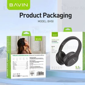 تصویر هدفون بلوتوث باوین Bavin BH-50 Wireless Stereo Headphone 