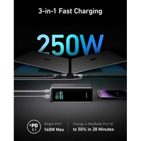 تصویر پاوربانک 250 واتی انکر با ظرفیت 27650 میلی آمپر مدل A1340 Anker Prime Power Bank, 27,650mAh 3-Port 250W Portable Charger