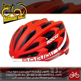 تصویر کلاه دوچرخه سواری راکی مدل KS29 سایز لارج رنگ قرمز سفید Helmet Bicycle Rocky KS29 Size L Red & White 