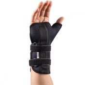 تصویر مچ بند طبی توان تن خزر مدل آتل دار با آتل شست نئوپرنی کد WA006 - S/R 