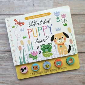 تصویر What Did Puppy Hear? - Children's 5 Button Sound Book 