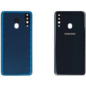 تصویر درب پشت سامسونگ مدل A20s رنگ مشکی 