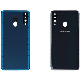 تصویر درب پشت سامسونگ مدل A20s رنگ مشکی 