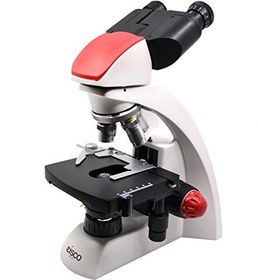 تصویر میکروسکوپ دو چشمی پیشرفته پیشرفته ، سر قابل چرخش 360 درجه ، اهداف DIN کدگذاری شده با رنگ ، دستگیره های تنظیم دقیق (فارغ التحصیلان 0.002 میلی متر) - آزمایشگاه های Eisco 