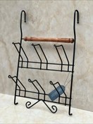 تصویر جا لیوانی آویز فلزی ضخیم 