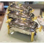 تصویر سوفله مستطیل 3 سایز طلائی یونیک 