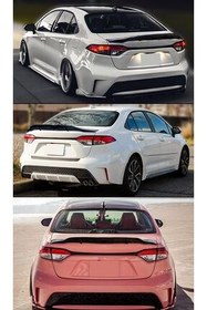 تصویر اسپویلر خودرو مشکی تویوتا کرولا چمدان SPOILAR JDM PAINTED 2019 autogp 
