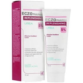 تصویر کرم نرم کننده اوره 5% اگزوفارما مای حجم ۷۵ میلی لیتر Eczo Pharma Replenishing Urea 5 Cream