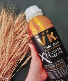 تصویر کراتین 24 لایه وی کی VK X24 LAYERS KERATINحجم 1400 میل 