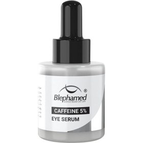 تصویر سرم دور چشم کافئین 5 درصد بلفامد حجم 15 میلی لیتر Blephamed Caffeine 5% Eye Serum 15ml