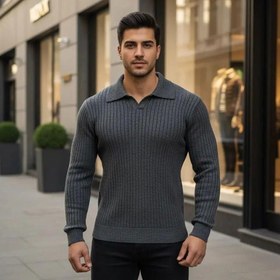 تصویر بافت مردانه Collar_Grey مدل 3683 