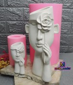 تصویر قالب سیلیکونی گلدان احساس 2سایز 