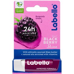 تصویر بالم لب لابلو شاین شاه توت Labello Blackberry Shine Lip Balm