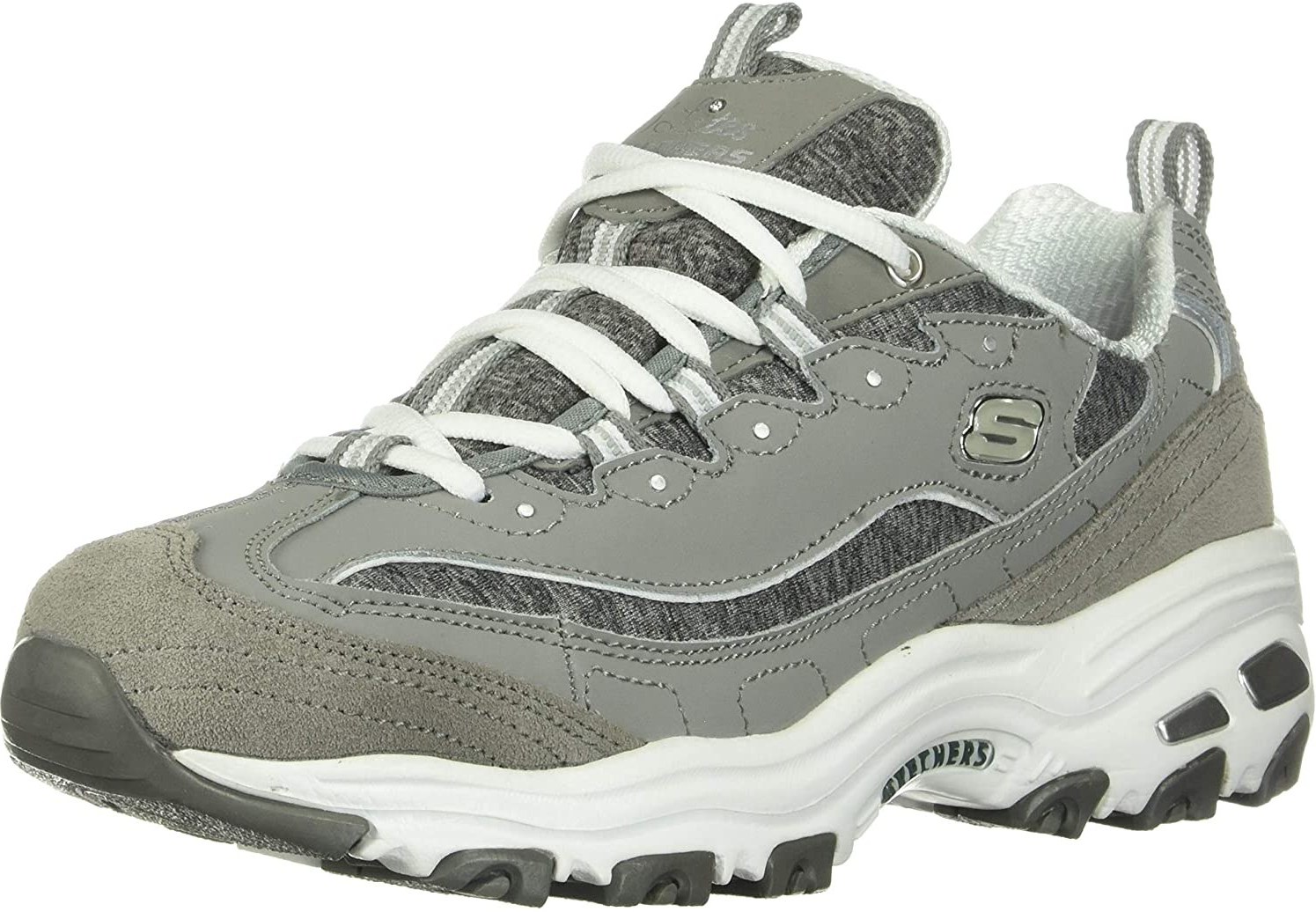 Skechers sport women's d'lites memory foam lace-up clearance sneaker