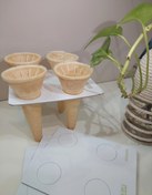 تصویر سینی بستنی قیفی 