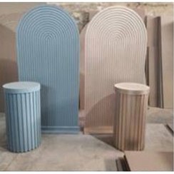 تصویر بک گراند چوبی قوس دار تو پر شیاردار 