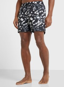 تصویر شلوارک کوتاه با طرح چاپی و بند کشی برند Calvin Klein Printed Drawstring Shorts