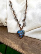 تصویر گردنبند سنگ لابرادوریت 