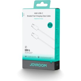 تصویر کابل تبدیل تایپ سی به تایپ سی JOYROOM مدل S-A45 Ben Series Braided طول 1 متر 