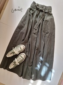 تصویر دامن لینن کلوش 